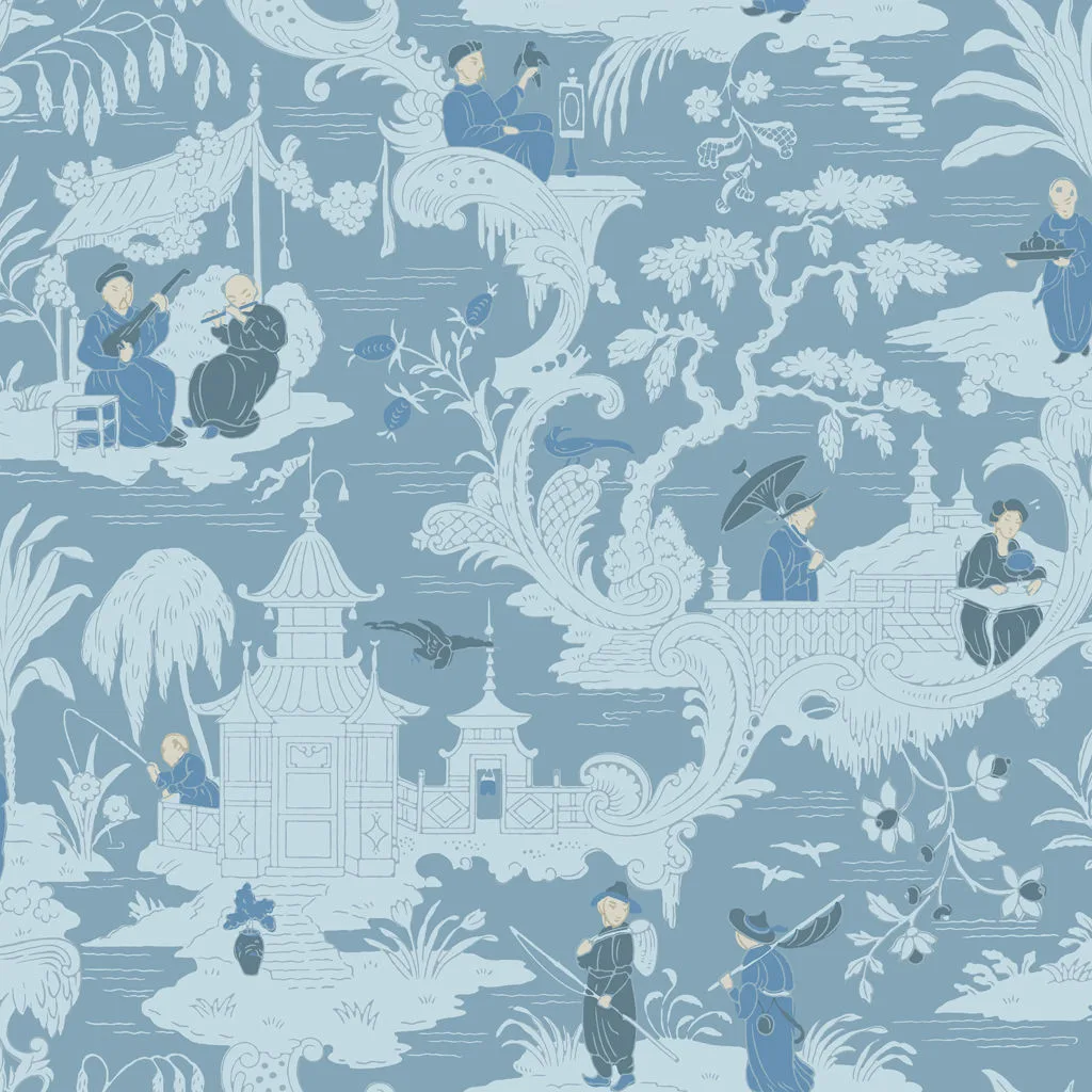 Cole & Son Chinese Toile in Blue (100/8038.CS.0)