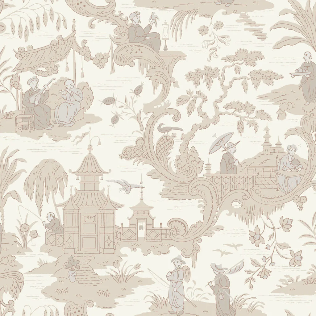 Cole & Son Chinese Toile in Neutral (100/8039.CS.0)