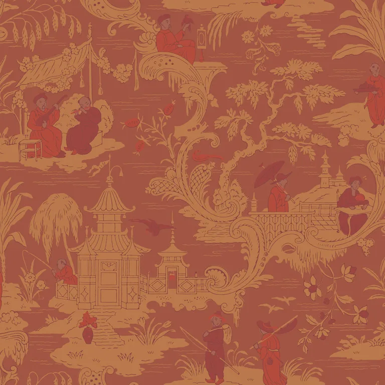 Cole & Son Chinese Toile in Red (100/8041.CS.0)