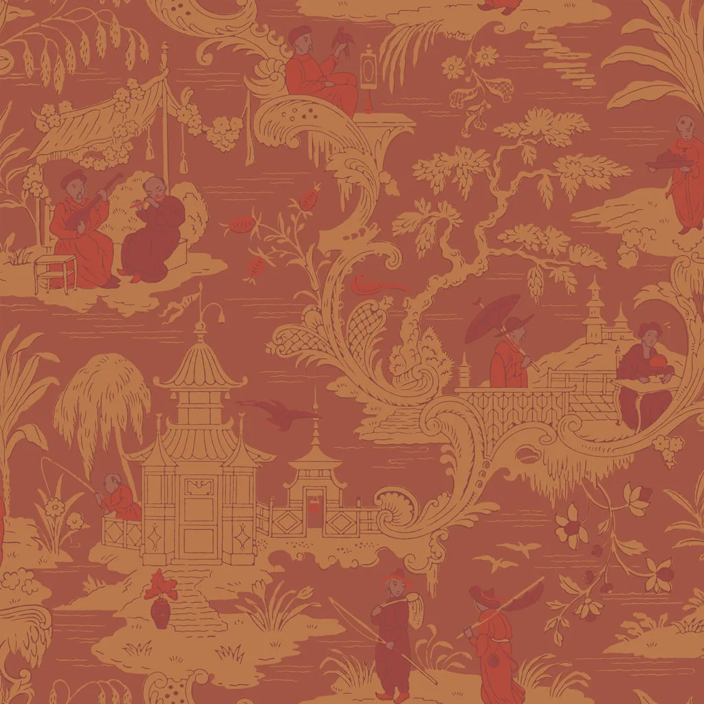 Cole & Son Chinese Toile in Red (100/8041.CS.0)