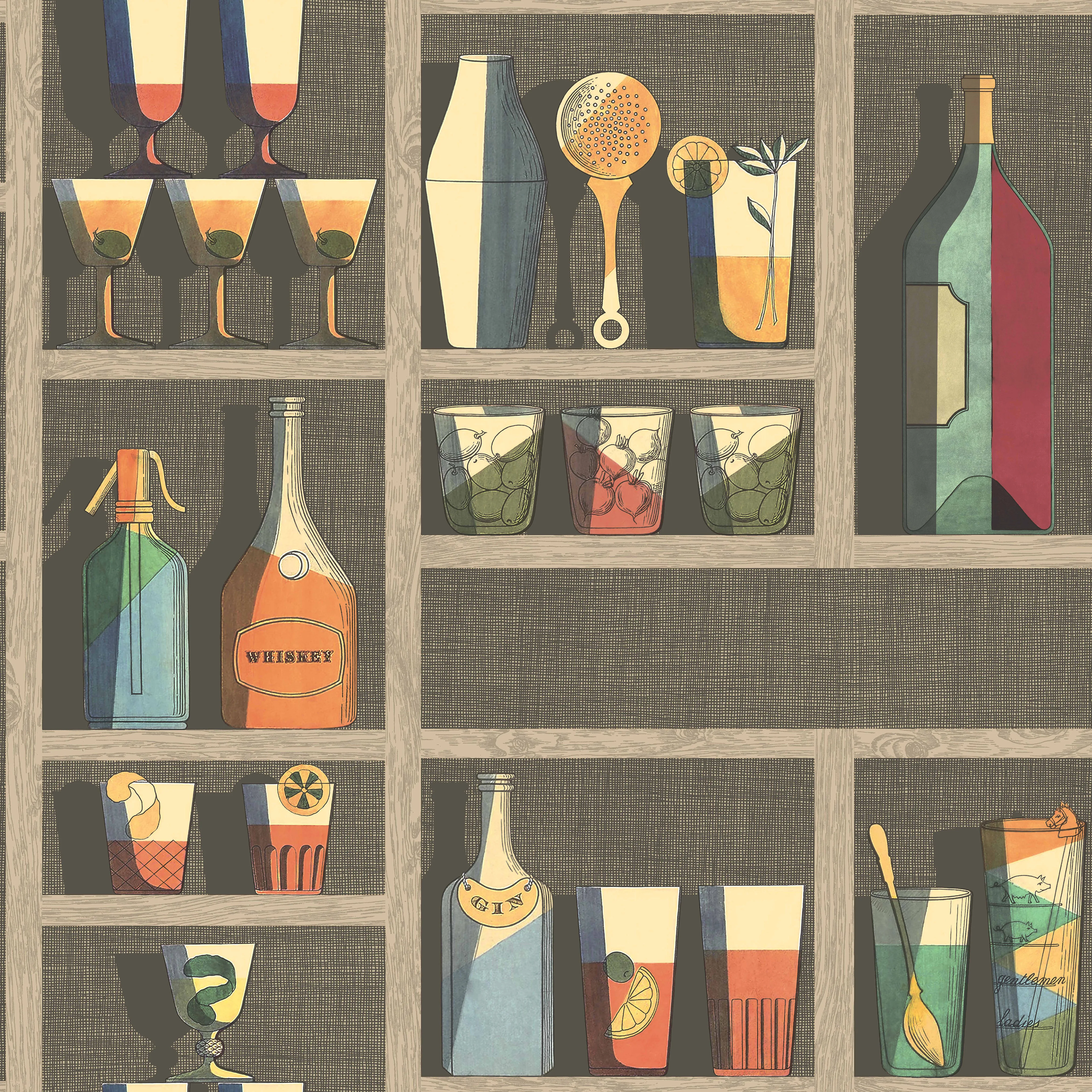 Cole & Son Cocktails in Multi (114/23043.CS.0)