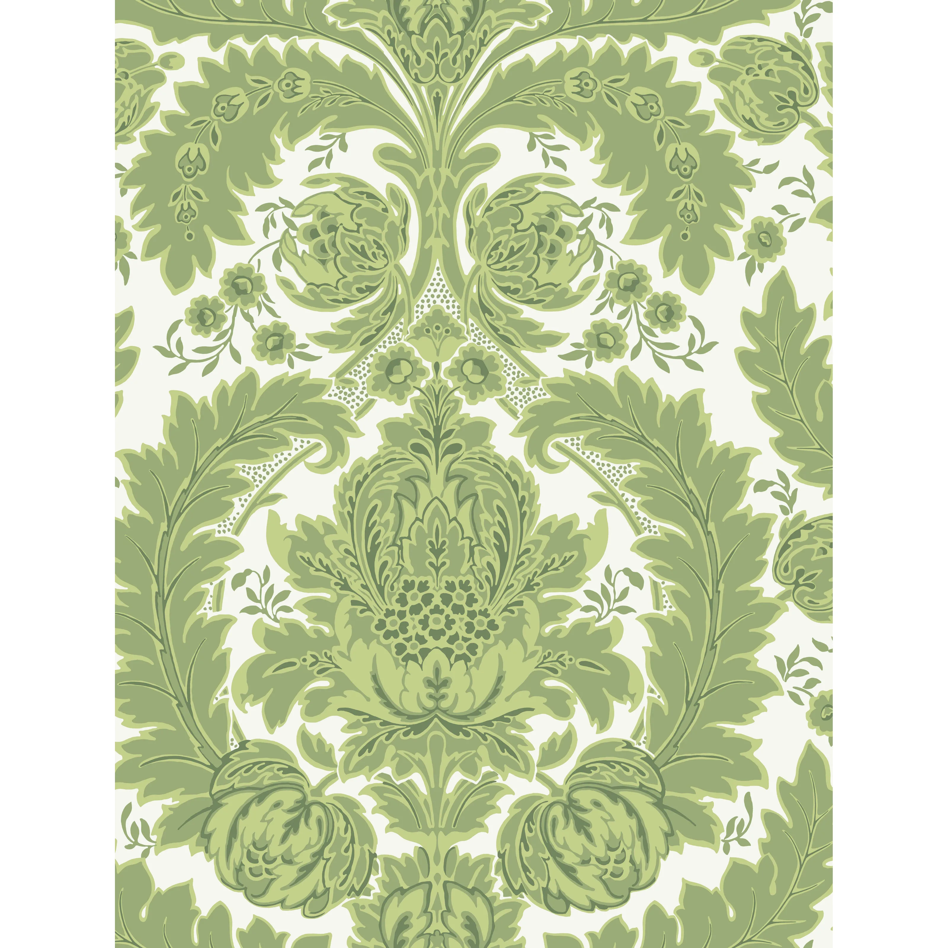 Cole & Son Coleridge in Green and Ivory (94/9050.CS.0)