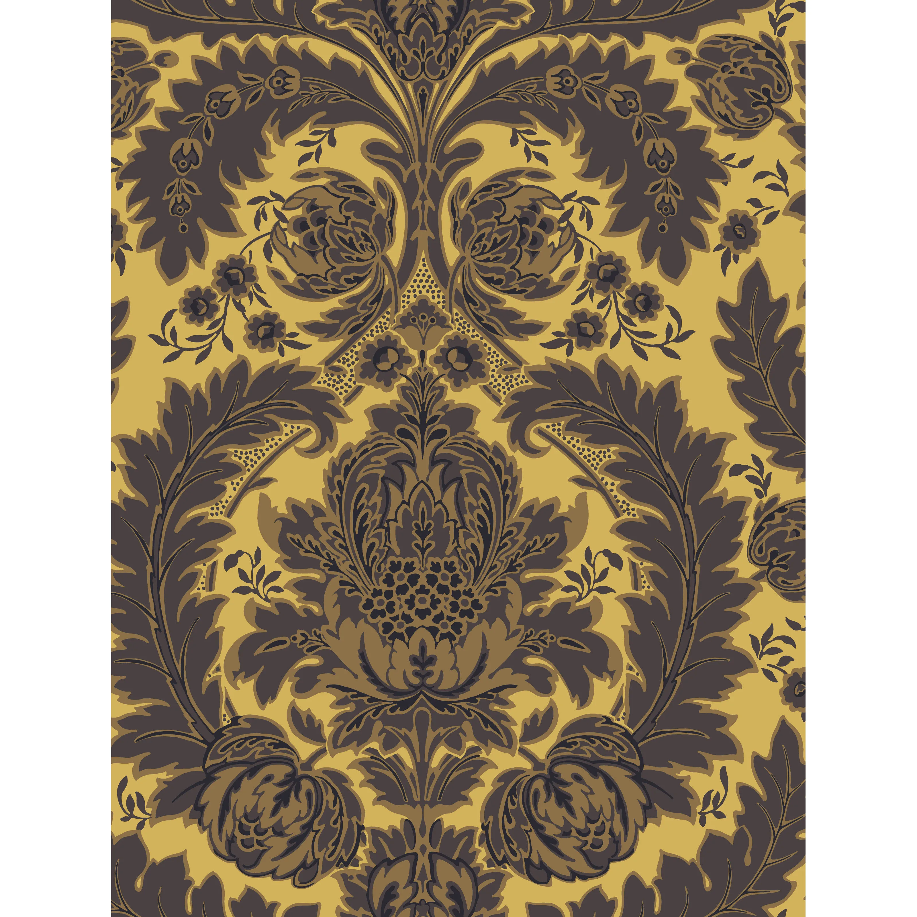 Cole & Son Coleridge in Yellow Gold and Black (94/9049.CS.0)
