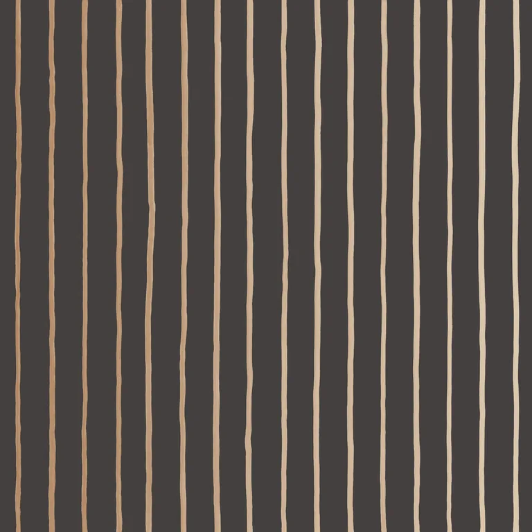 Cole & Son College Stripe in Charcoal+gold (110/7034.CS.0)