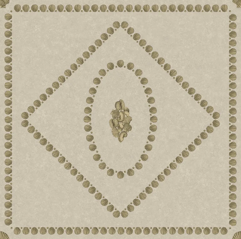 Cole & Son Conchiglie in Gold on Stone (123/5025.CS.0)