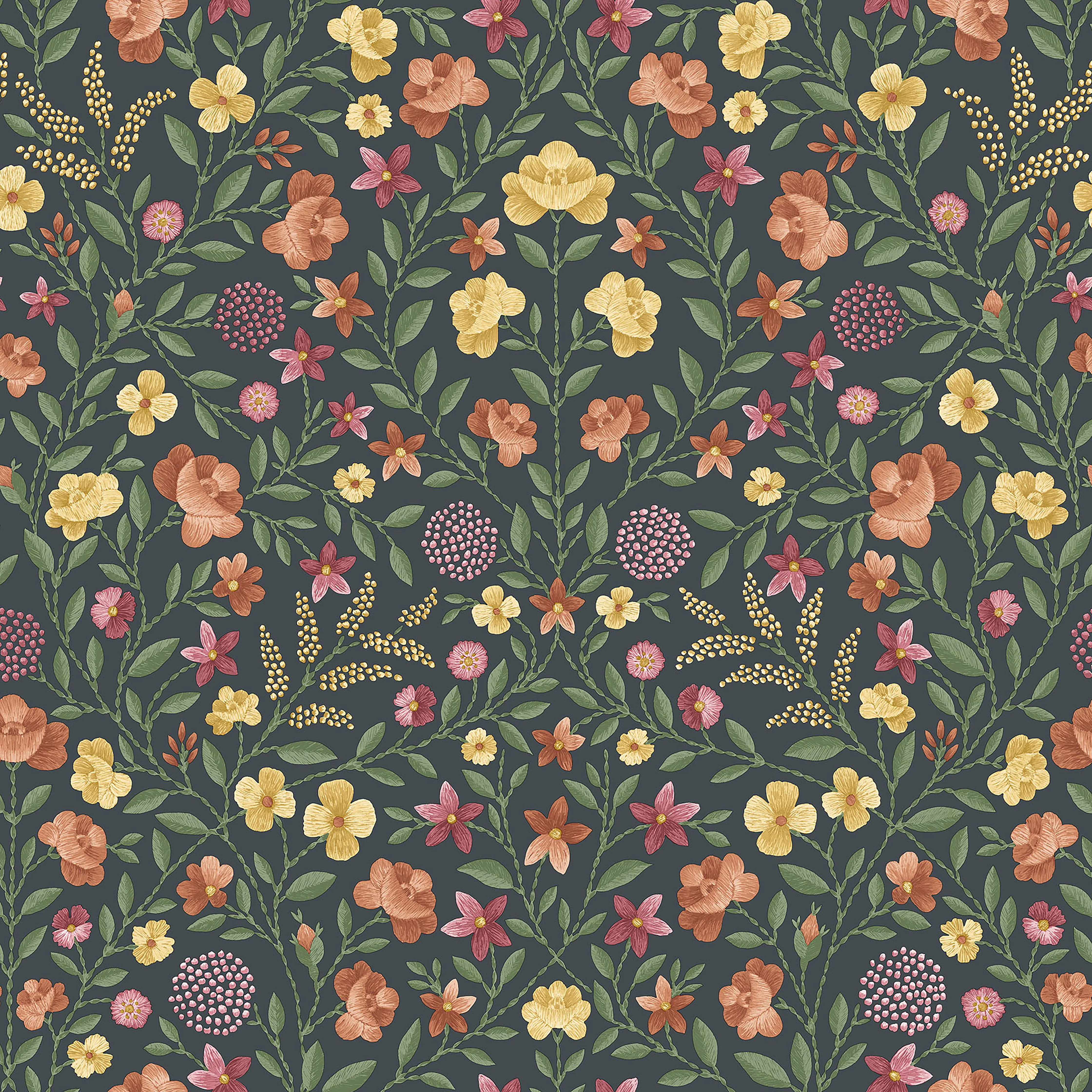 Cole & Son Court Embroidery in Marigold (118/13031.CS.0)