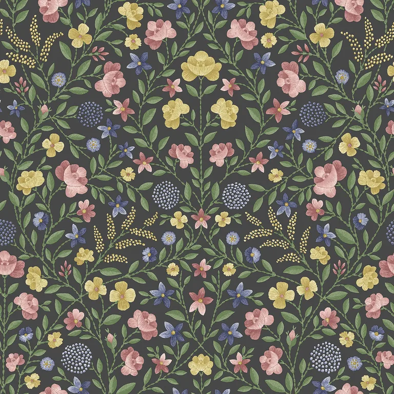 Cole & Son Court Embroidery in Yellow (118/13030.CS.0)