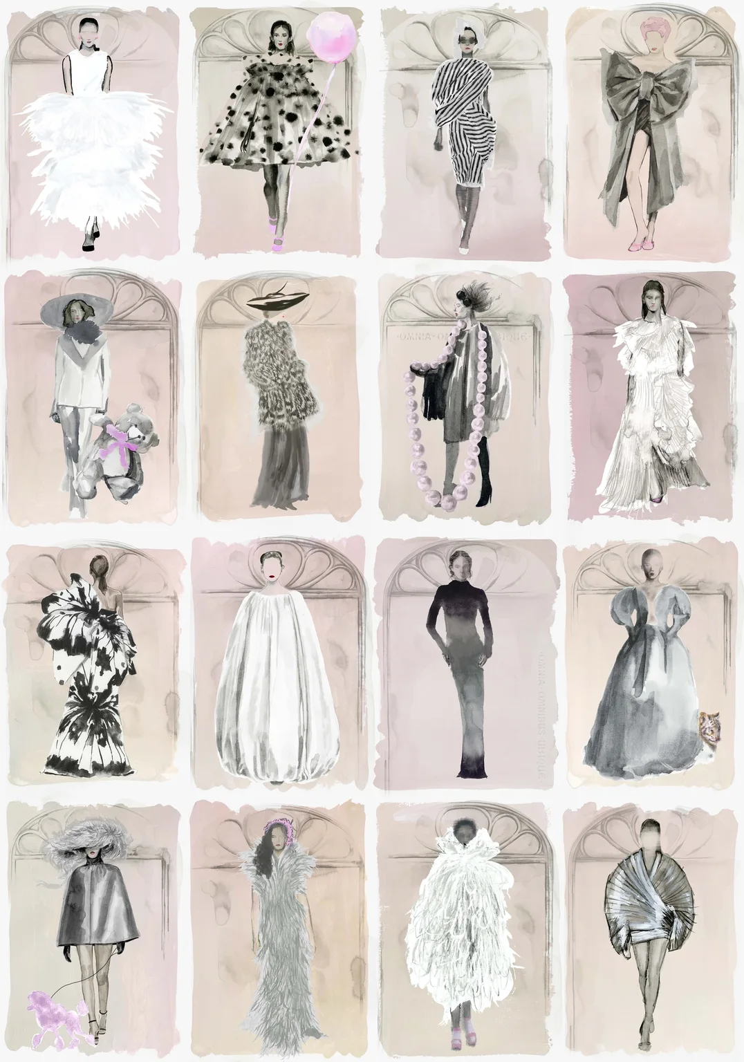 Cole & Son Couture Carousel W in Blush P (175/2012M.CS.0)