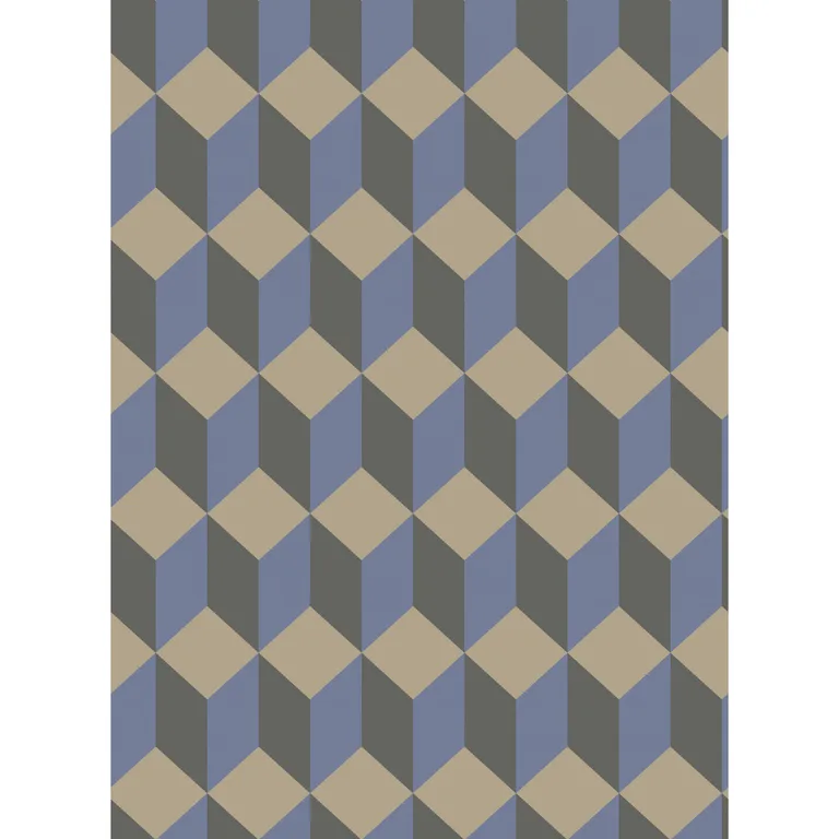 Cole & Son Delano in Blue and Black (105/7034.CS.0)