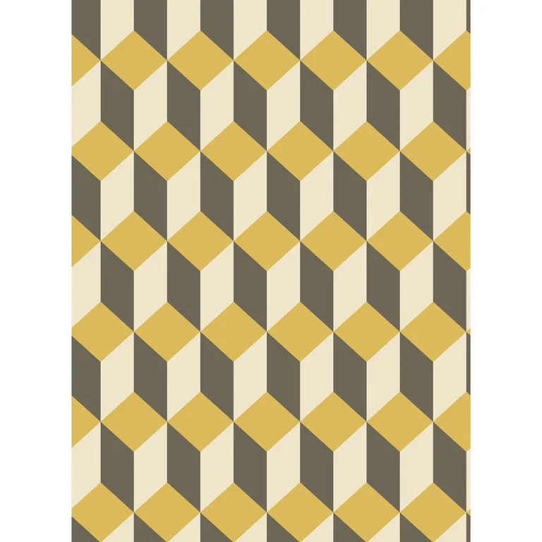 Cole & Son Delano in Yellow and Black (105/7032.CS.0)