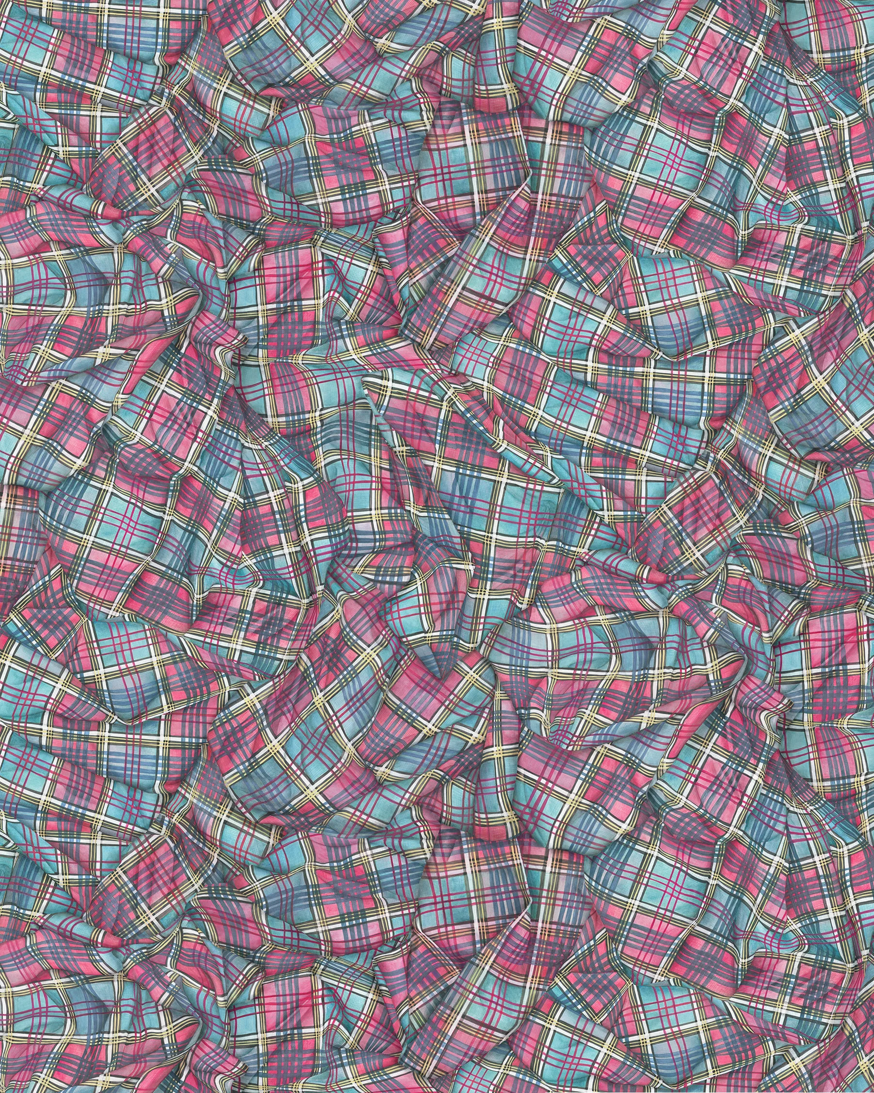 Cole & Son Draped Tartan in Magenta (130/2006.CS.0)