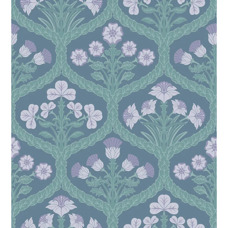 Cole & Son Floral Kingdom in Lilac/Teal (116/3011.CS.0)