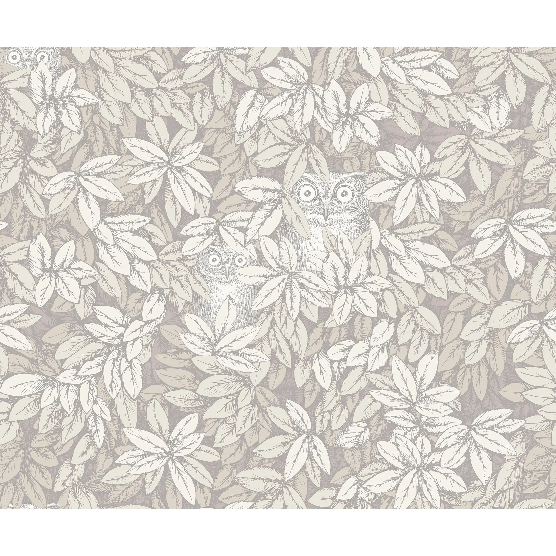 Cole & Son Foglie E Civette in White (123/11052.CS.0)