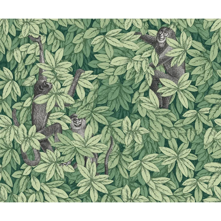 Cole & Son Foglie E Scimmie in Green (123/10049.CS.0)