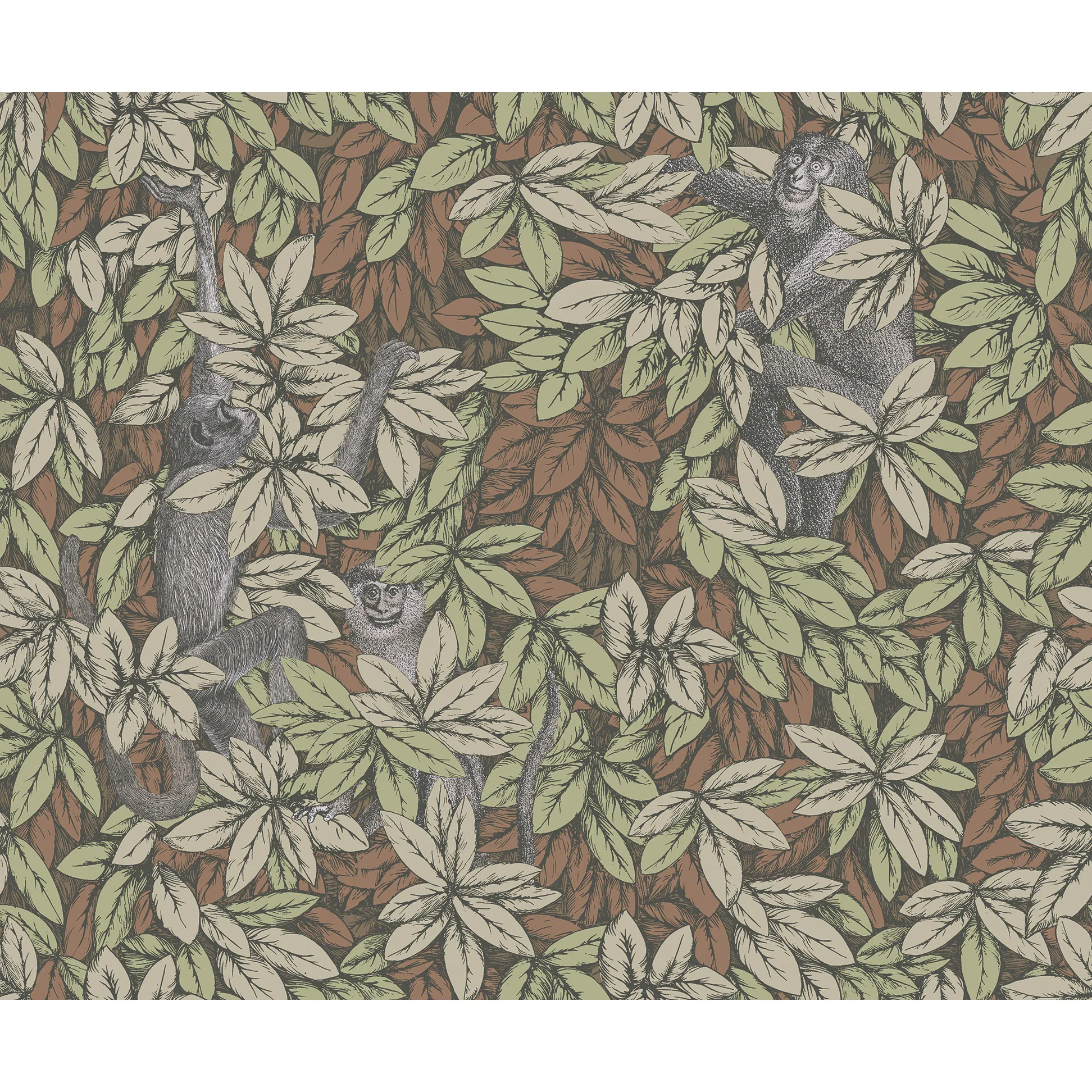 Cole & Son Foglie E Scimmie in Orange (123/10047.CS.0)