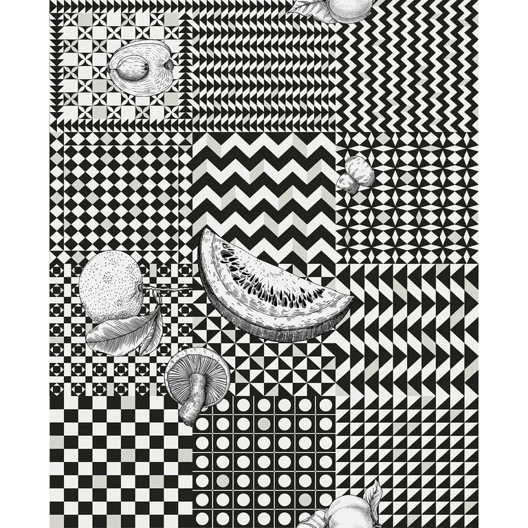Cole & Son Frutta E Geometrico in Black (123/6030.CS.0)