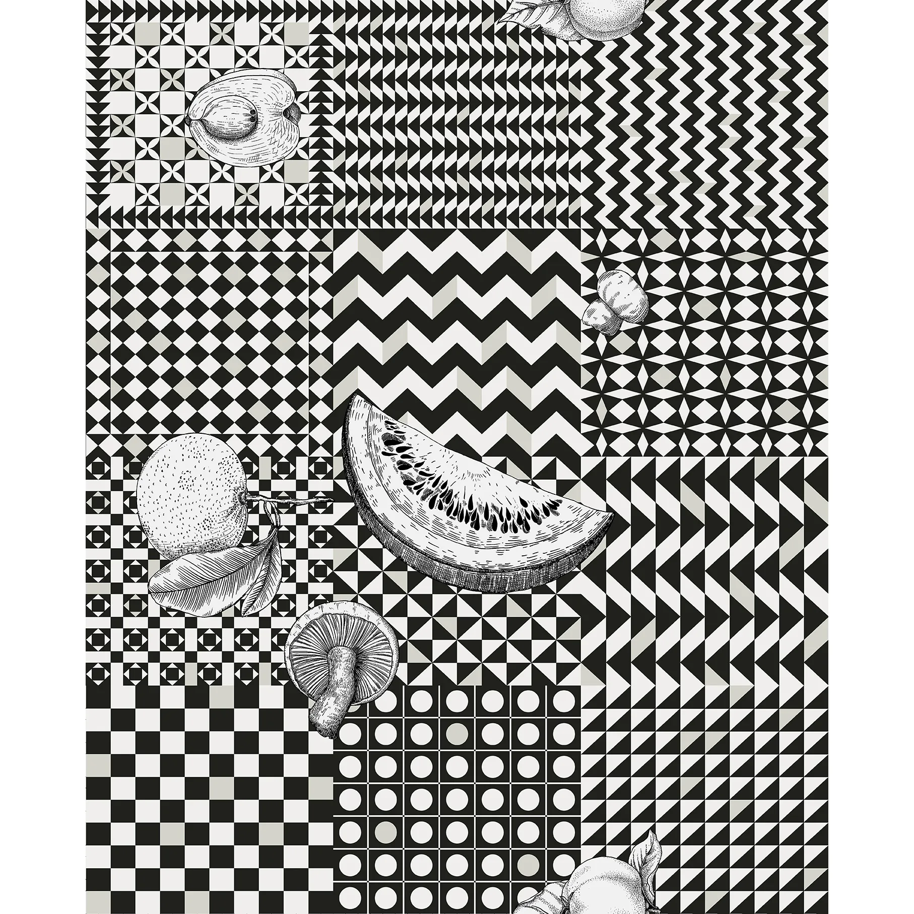 123/6030.CS.0 | Frutta E Geometrico – Black