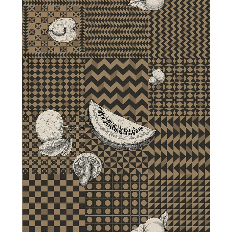Cole & Son Frutta E Geometrico in Gold (123/6031.CS.0)