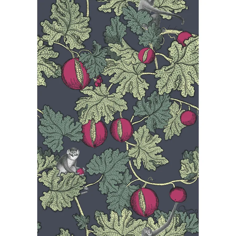 Cole & Son Frutto Proibito in Ink & Magenta (114/1001.CS.0)