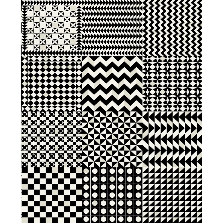 Cole & Son Geometrico in Black & White (123/7032.CS.0)