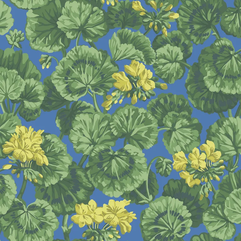 Cole & Son Geranium in Lemon/Forest Green/Electric Blue (117/11032.CS.0)