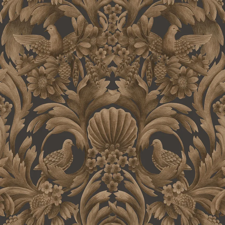 Cole & Son Gibbons Carving in Mbrnz/Chr (118/9018.CS.0)