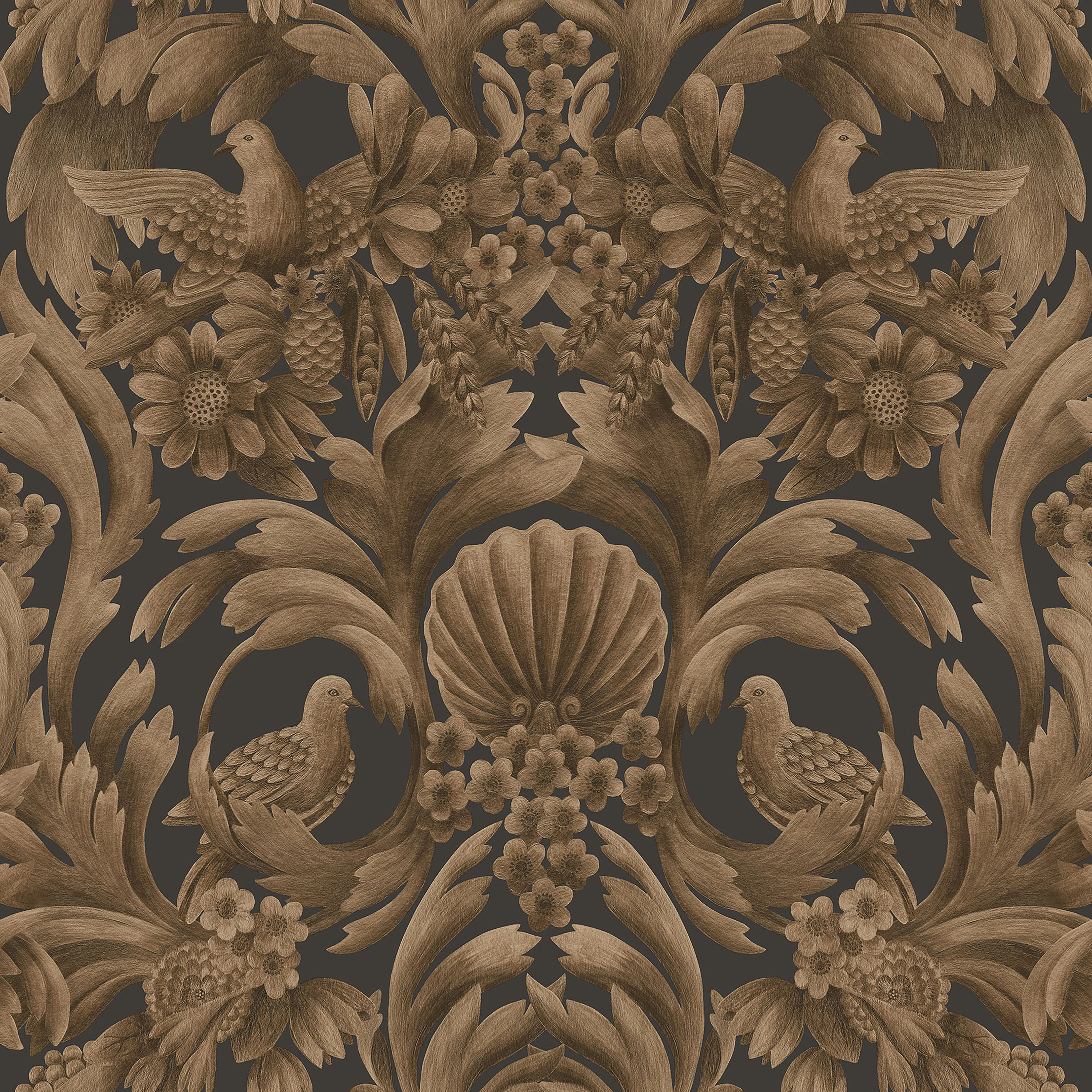 Cole & Son Gibbons Carving in Mbrnz/Chr (118/9018.CS.0)