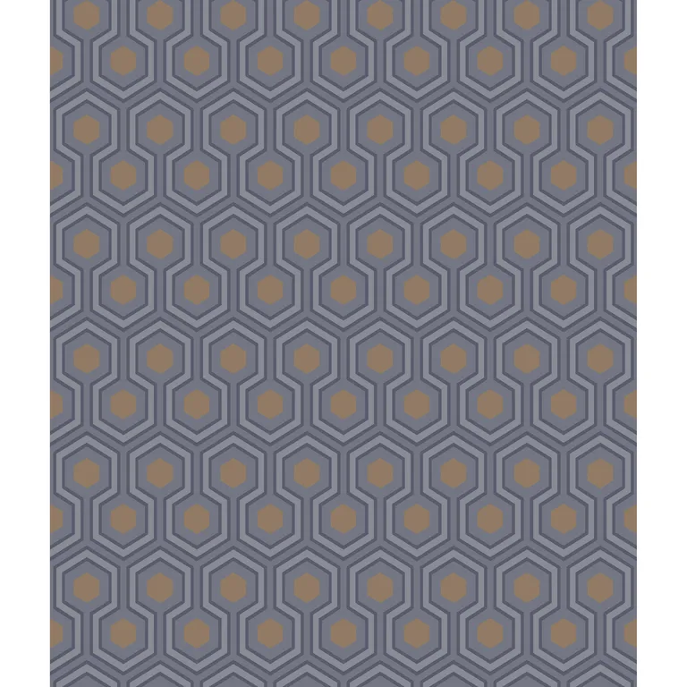 Cole & Son Hicks Hexagon in Dk Gry/Bronz (95/3015.CS.0)