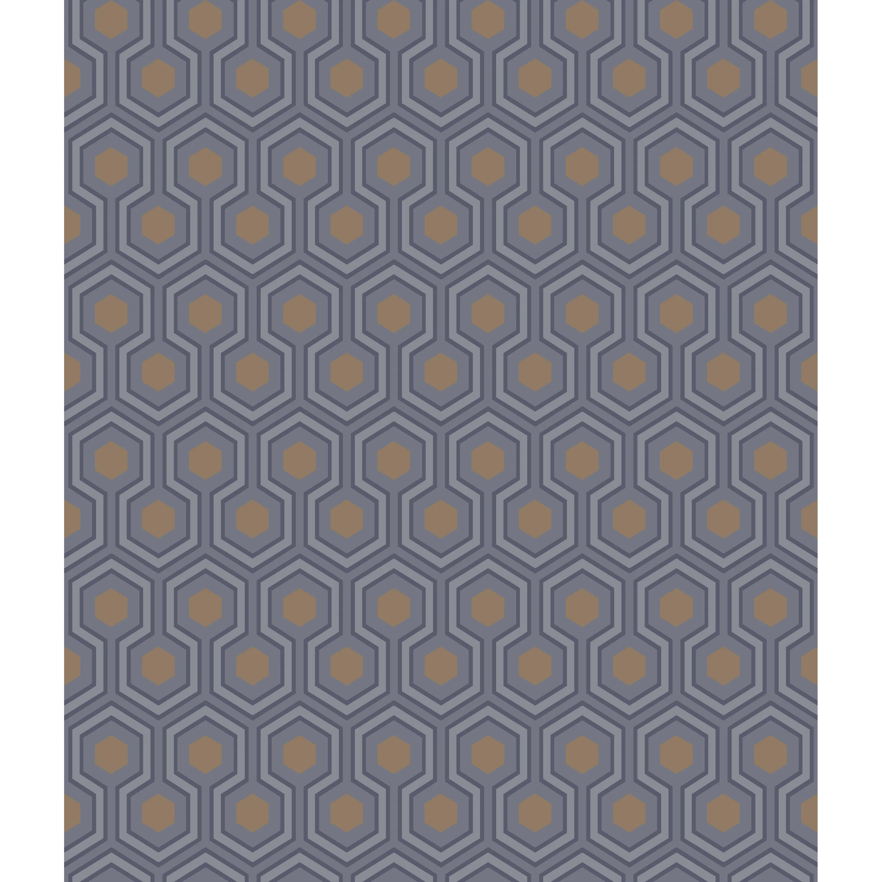 Cole & Son Hicks Hexagon in Dk Gry/Bronz (95/3015.CS.0)