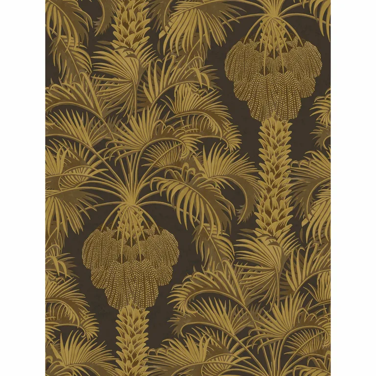 Cole & Son Hollywood Palm in Charcoal & Gold (113/1001.CS.0)