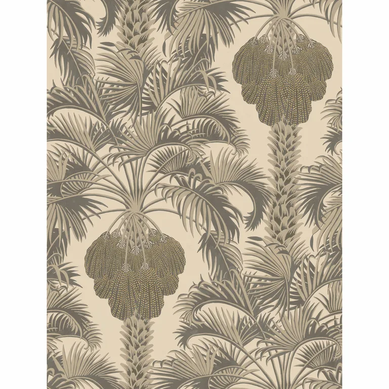 Cole & Son Hollywood Palm in Silver & Charcoal (113/1003.CS.0)