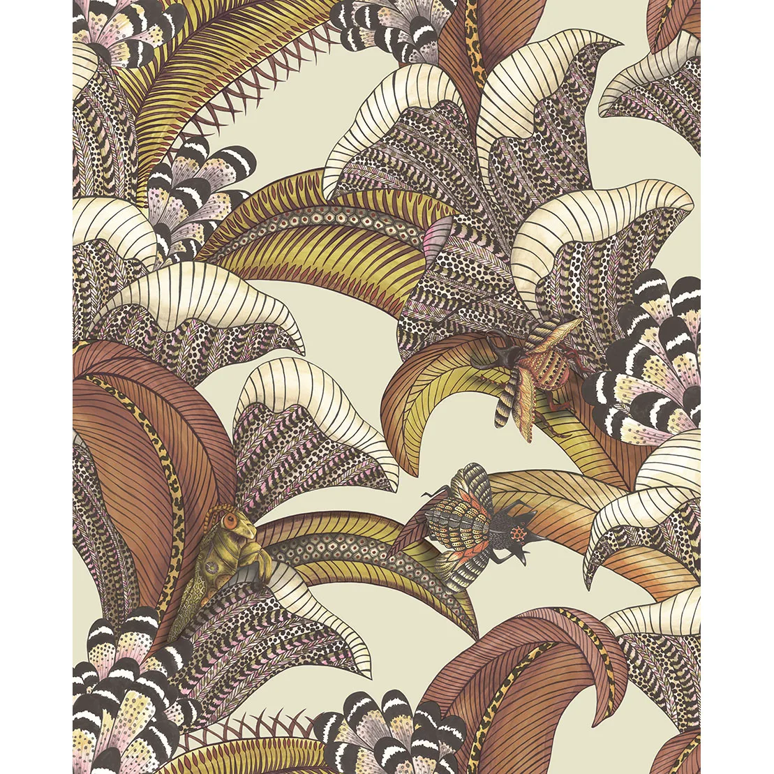 Cole & Son Hoopoe Leaves in Crimson (119/1004.CS.0)