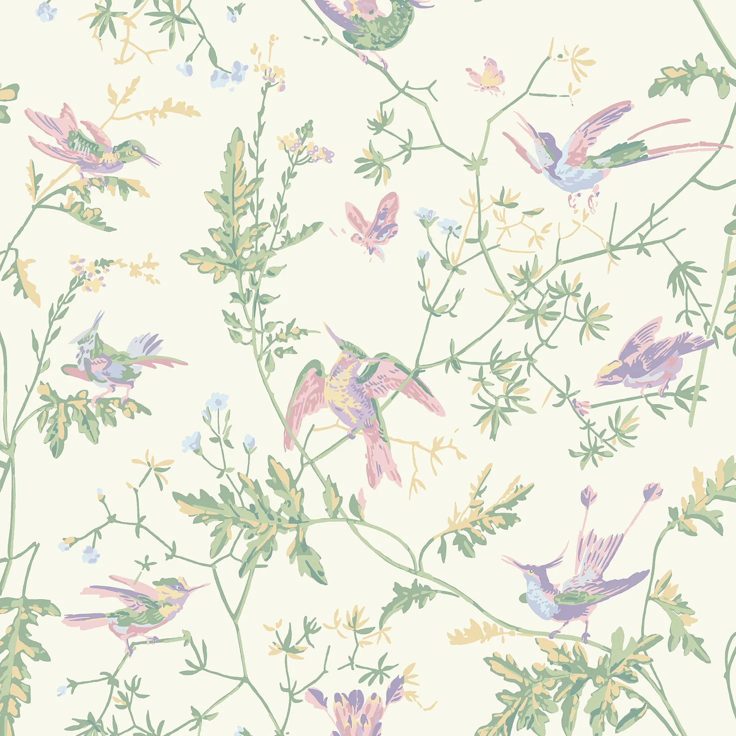 124/1001.CS.0 | Hummingbirds – Blush Sage