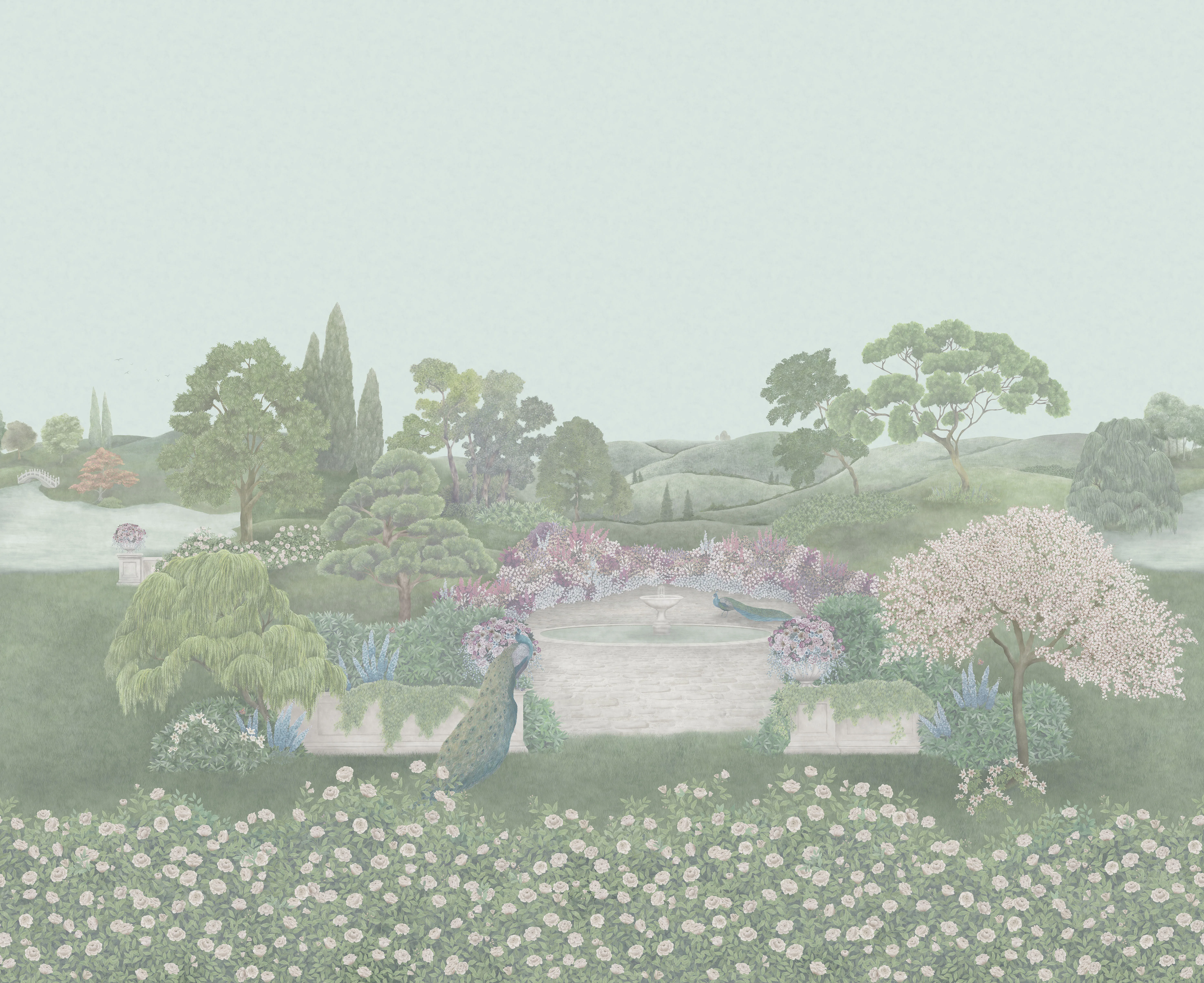 Cole & Son Idyll in Eau De Nil (120/1003.CS.0)