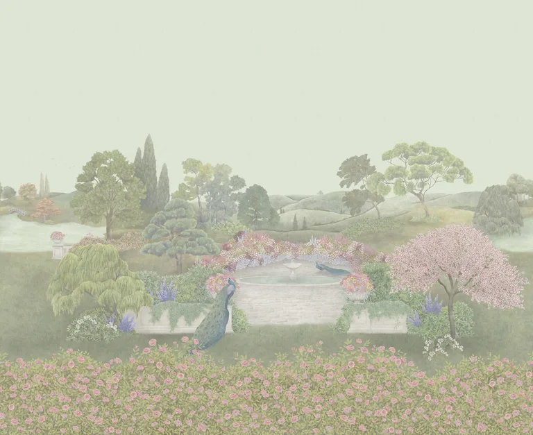 Cole & Son Idyll Metallic in Blush Pearl (120/1001M.CS.0)