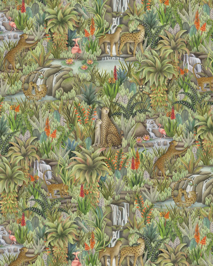 Cole & Son Injisuthi in Jade (129/9046.CS.0)