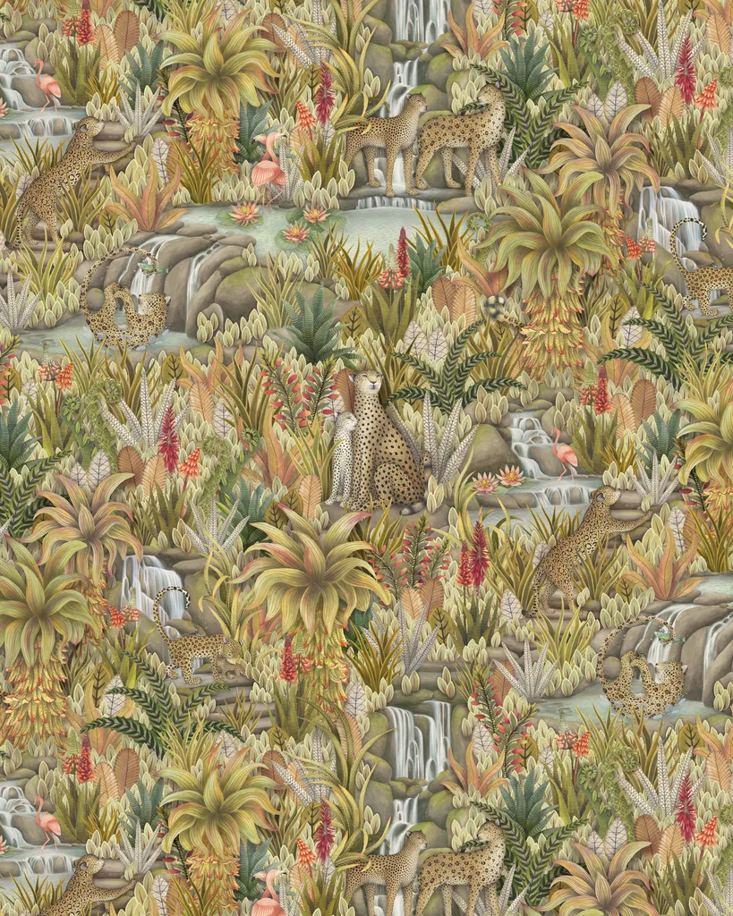 Cole & Son Injisuthi in Stone & Sand (129/9048.CS.0)