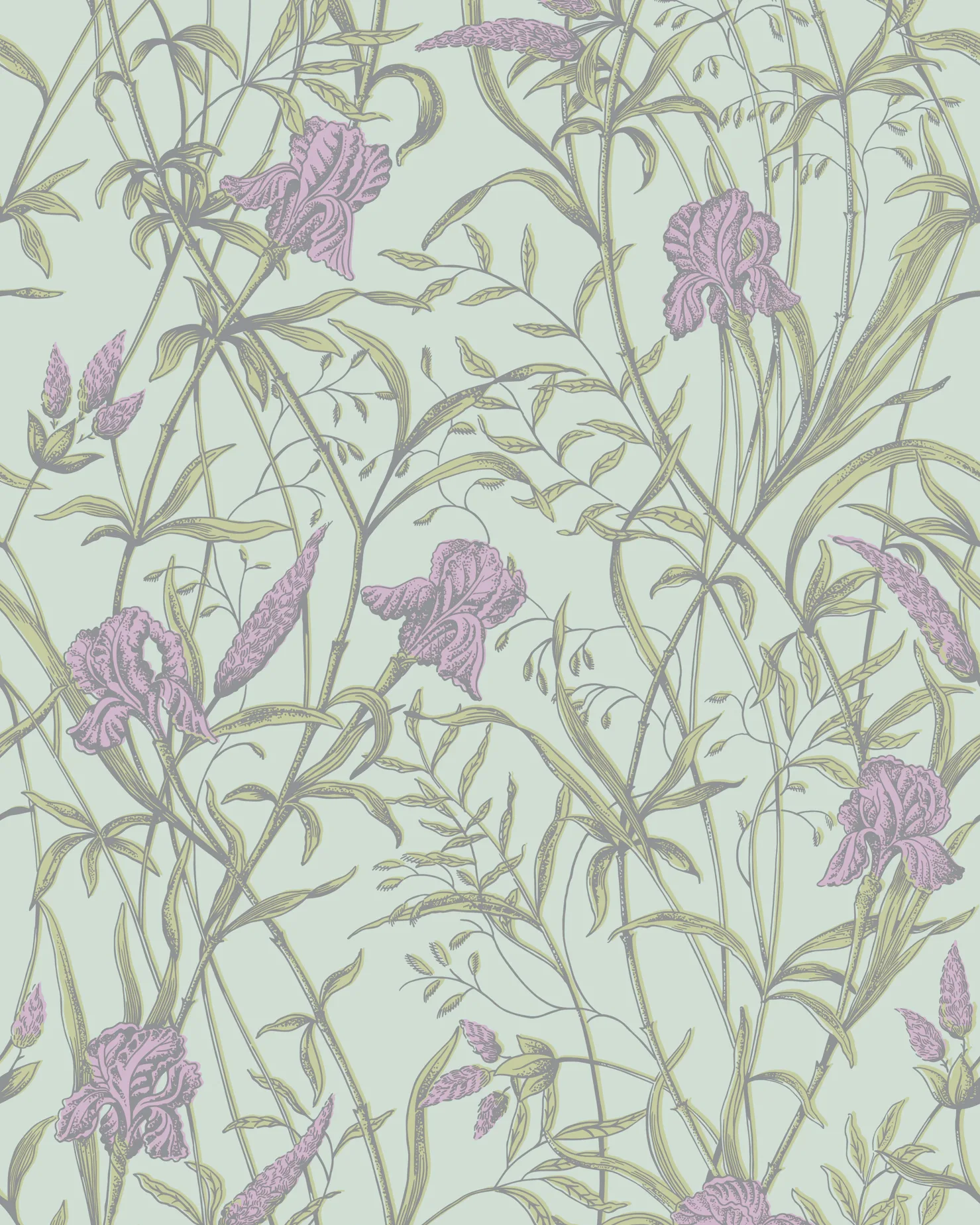 128/5024.CS.0 | Iris – Lavender on Duck Egg