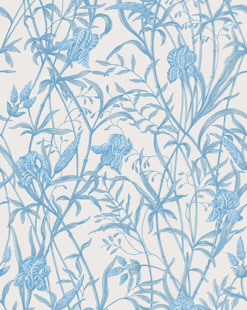 Cole & Son Iris in Soft Cerulean (128/5026.CS.0)