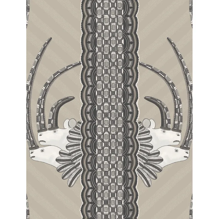 Cole & Son Jabu in Linen & Black (109/3013.CS.0)