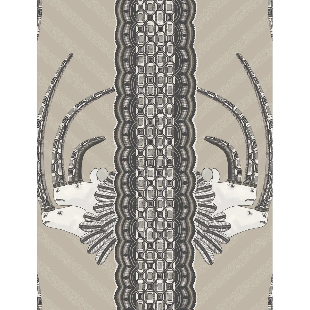 Cole & Son Jabu in Linen & Black (109/3013.CS.0)