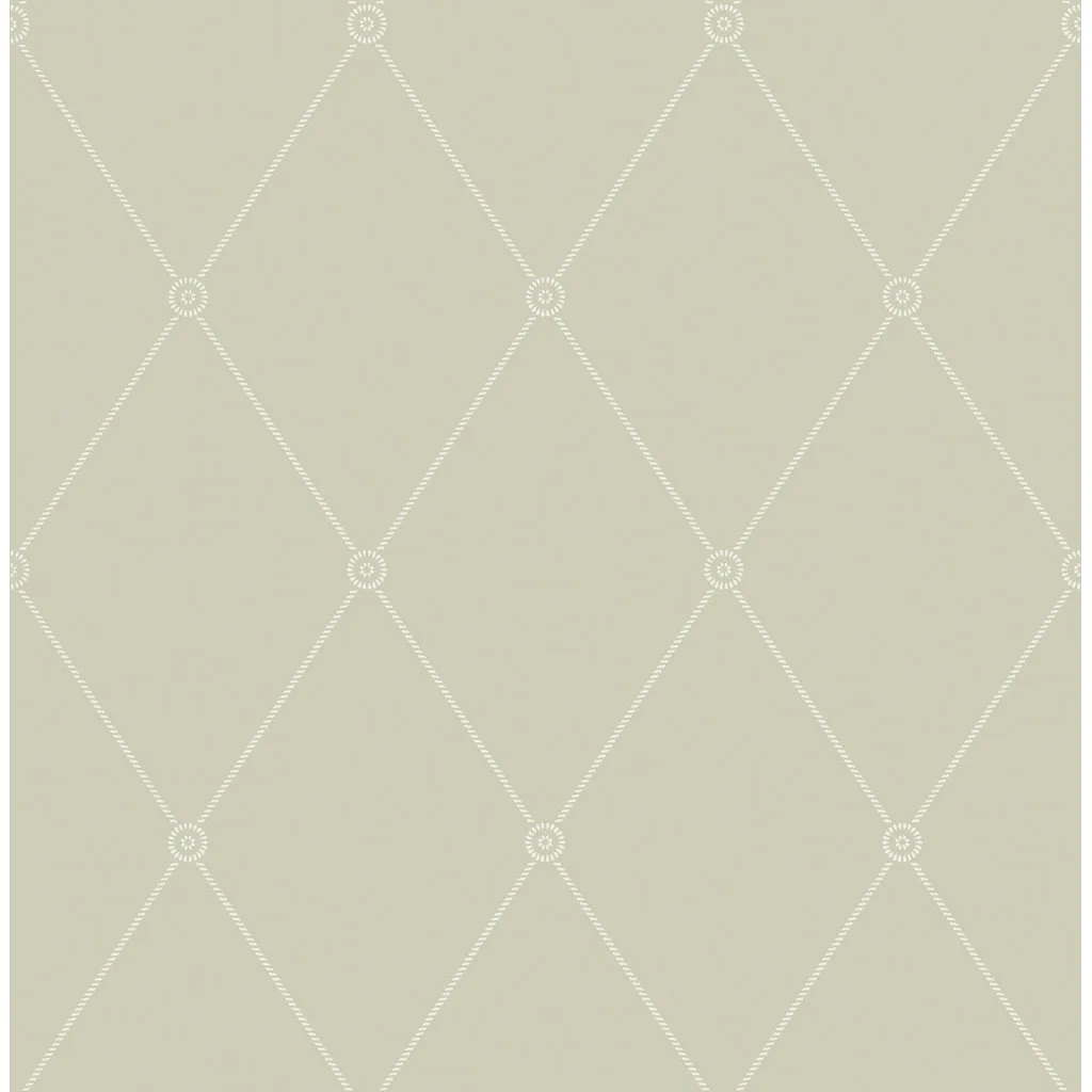 Cole & Son Large Georgian Rope Trellis in Olive (100/13065.CS.0)