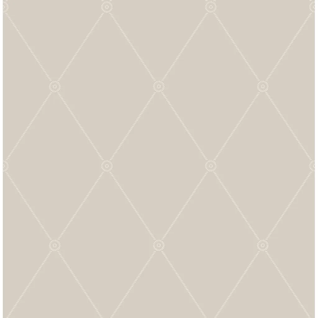 Cole & Son Large Georgian Rope Trellis in Putty (100/13061.CS.0)