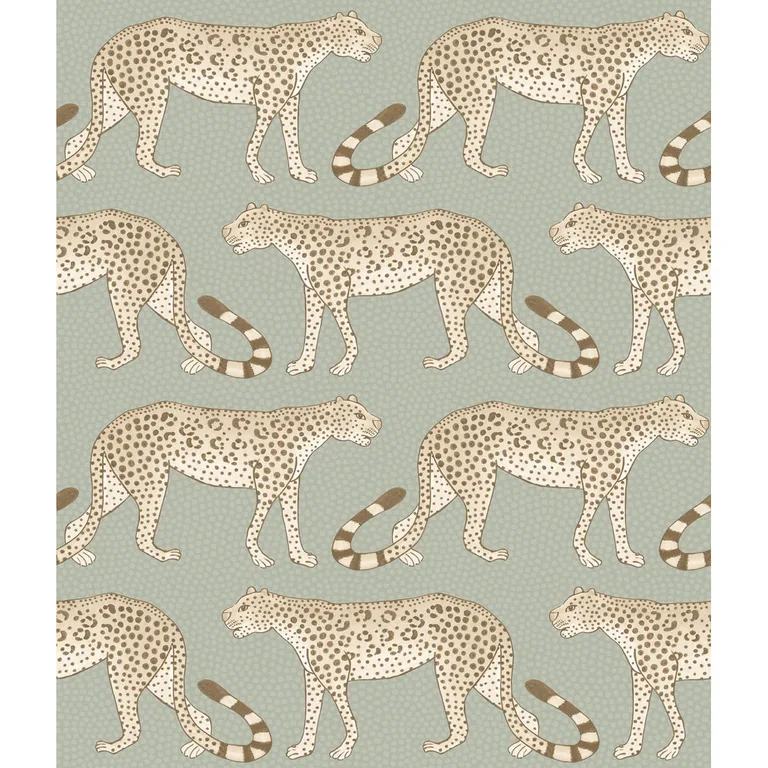 Cole & Son Leopard Walk in Olive & White (109/2009.CS.0)