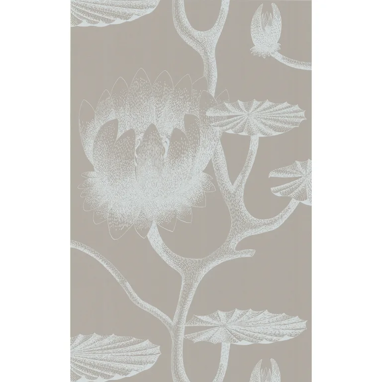 Cole & Son Lily in White/Grey (69/3110.CS.0)
