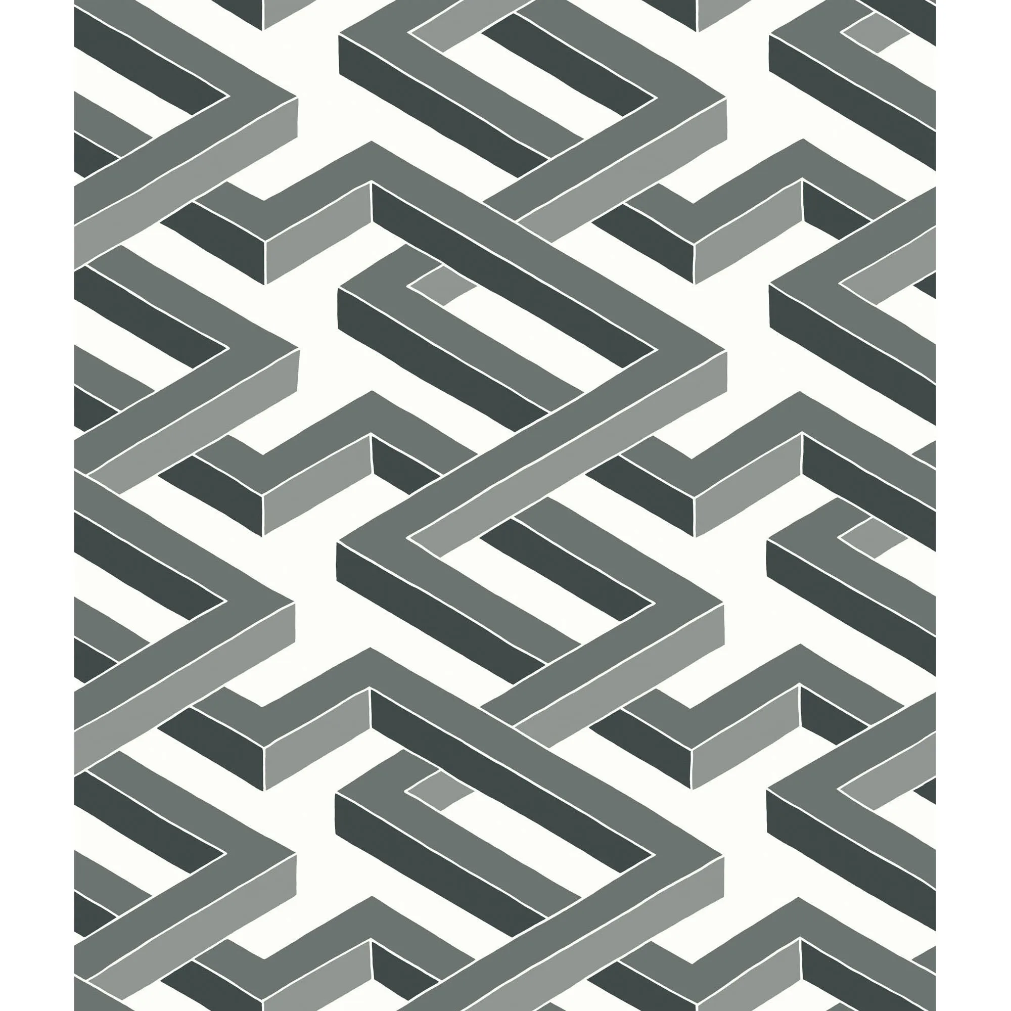 Cole & Son Luxor in Black and White (105/1002.CS.0)