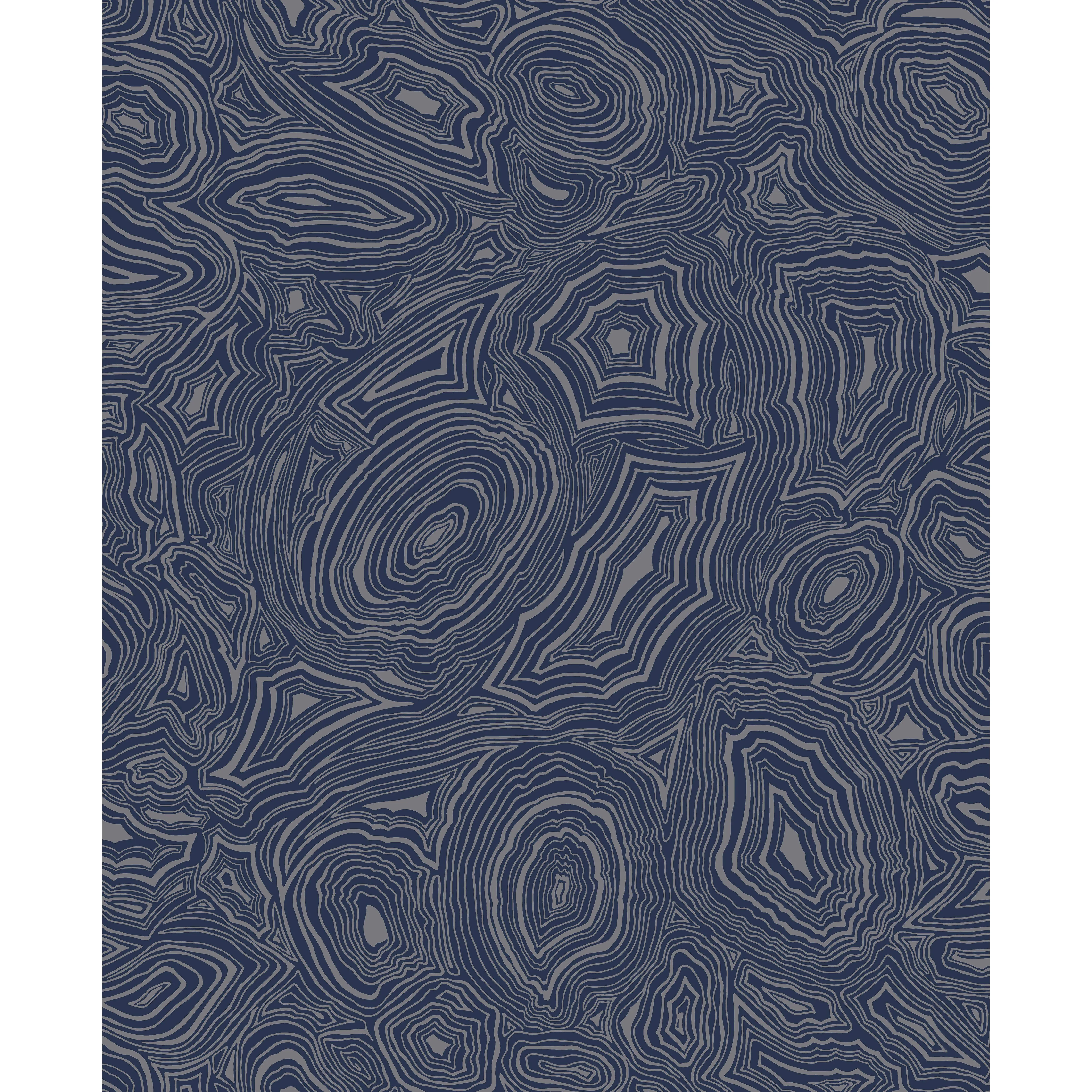 Cole & Son Malachite in Midnight/Silver (114/17034.CS.0)