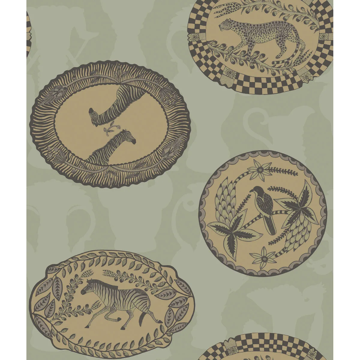 Cole & Son Matrinah in Old Olive (109/4021.CS.0)