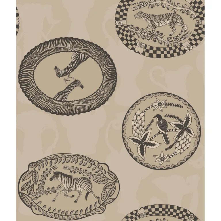 Cole & Son Matrinah in Stone & Gilver (109/4020.CS.0)