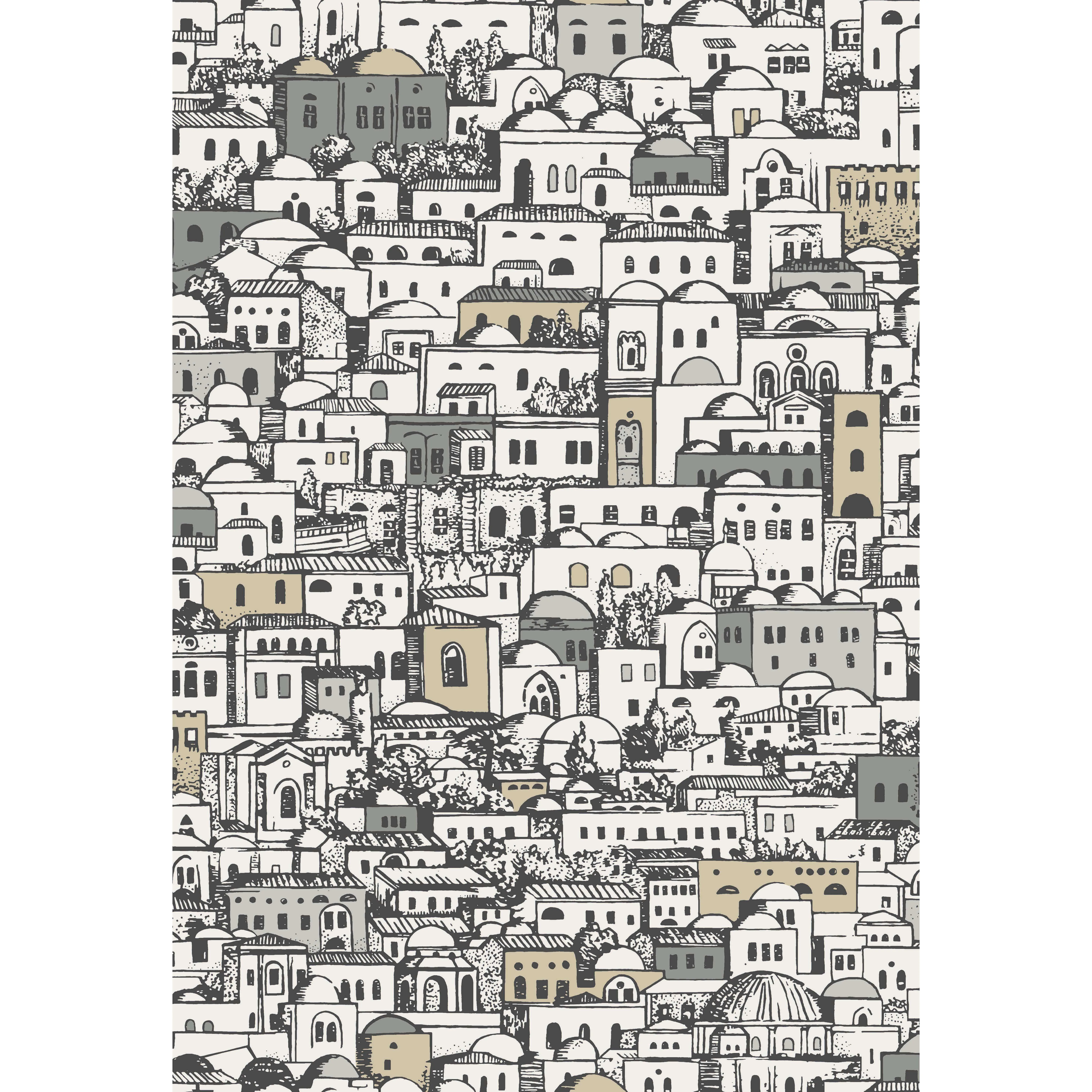 Cole & Son Mediterranea in White & Metallic (114/7013.CS.0)